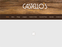 Tablet Screenshot of castellospizza.com